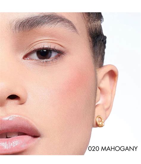 mahogany blush dior|Dior blush with flushed cheeks.